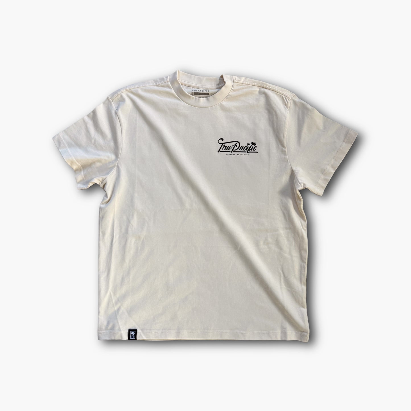 Script Oversized Tee - Ivory