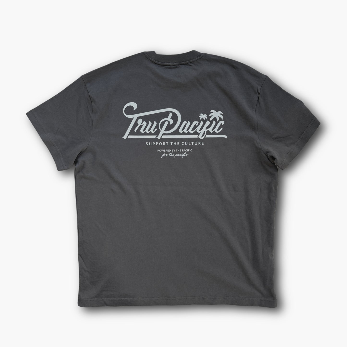 Script Oversized Tee - Charcoal