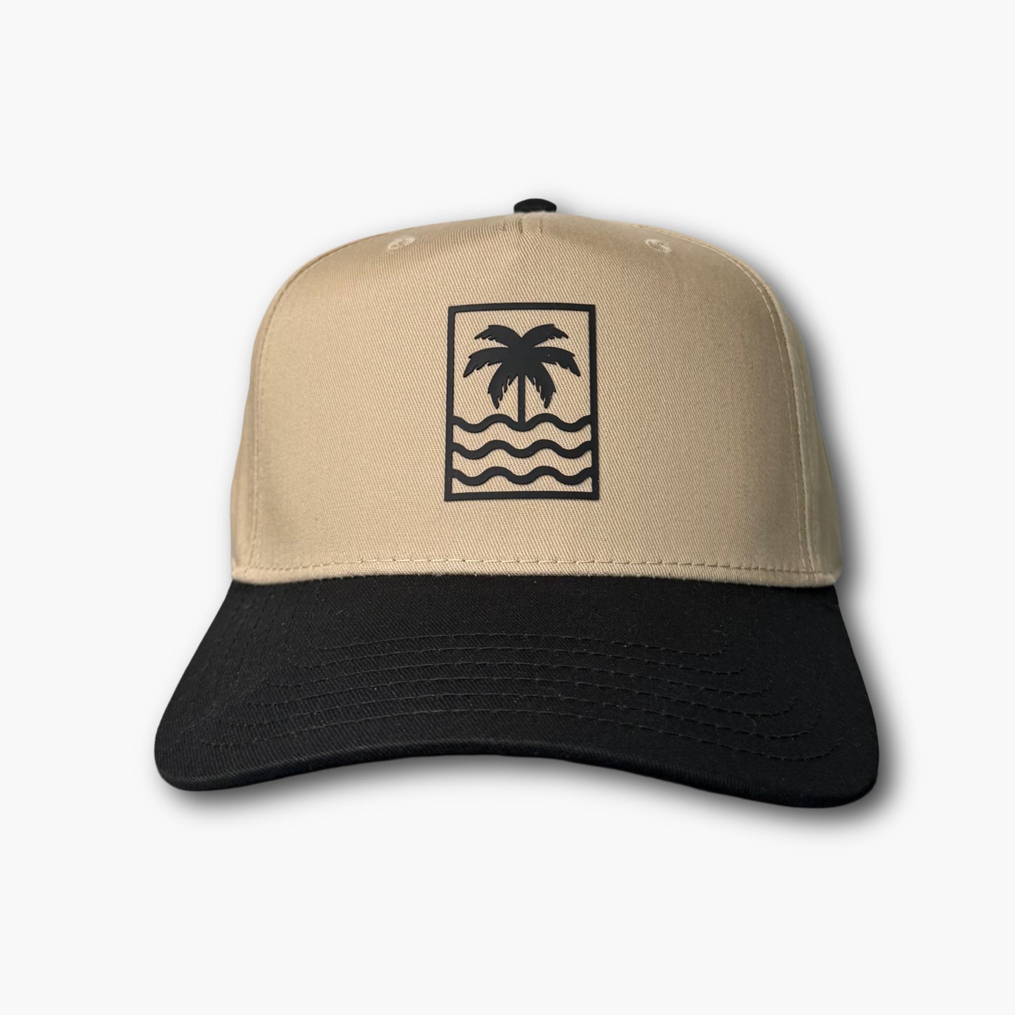 Icon Snapback Hat - Khaki/Black