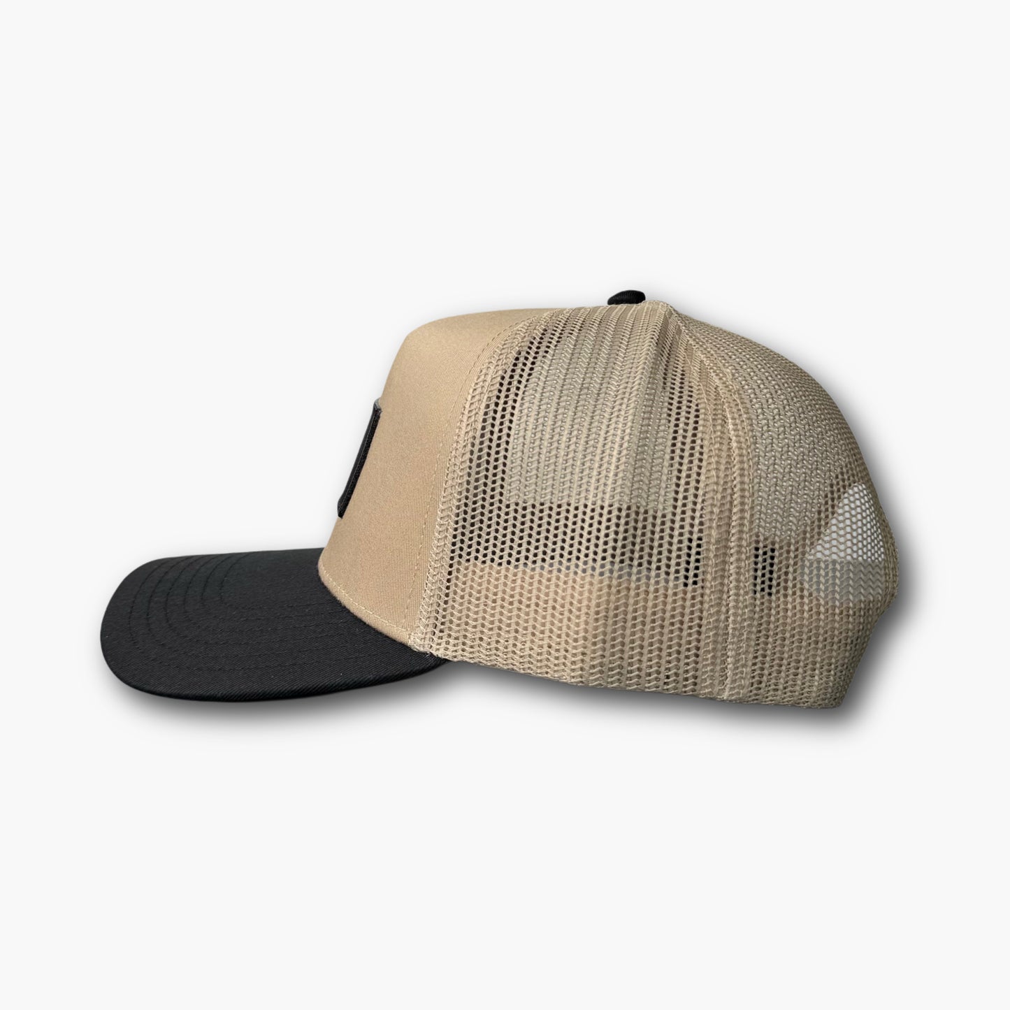 Tru Pacific Script Trucker Hat - Khaki/Black