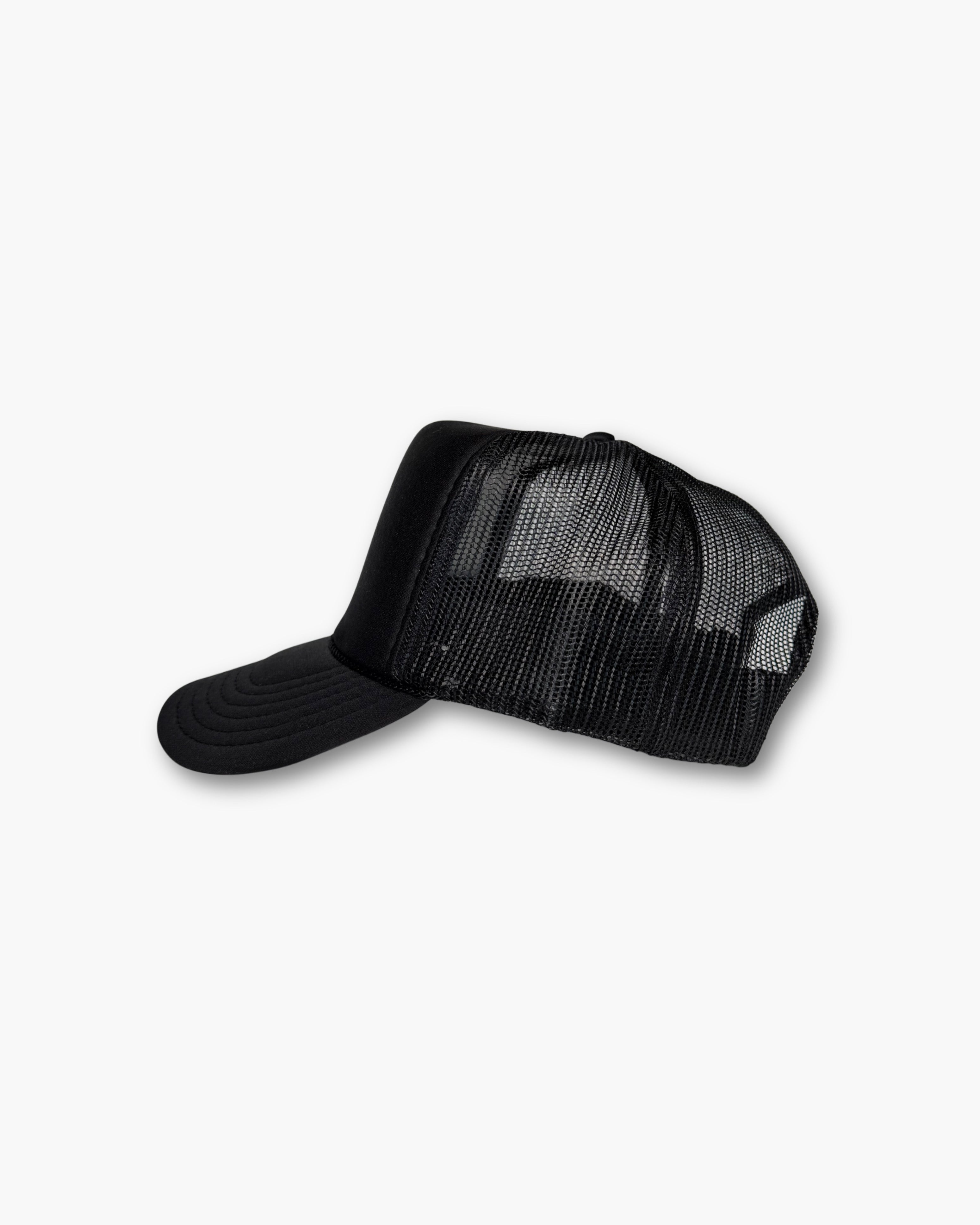 Tru Pacific Icon Foam Trucker (Black/Carolina Blue)