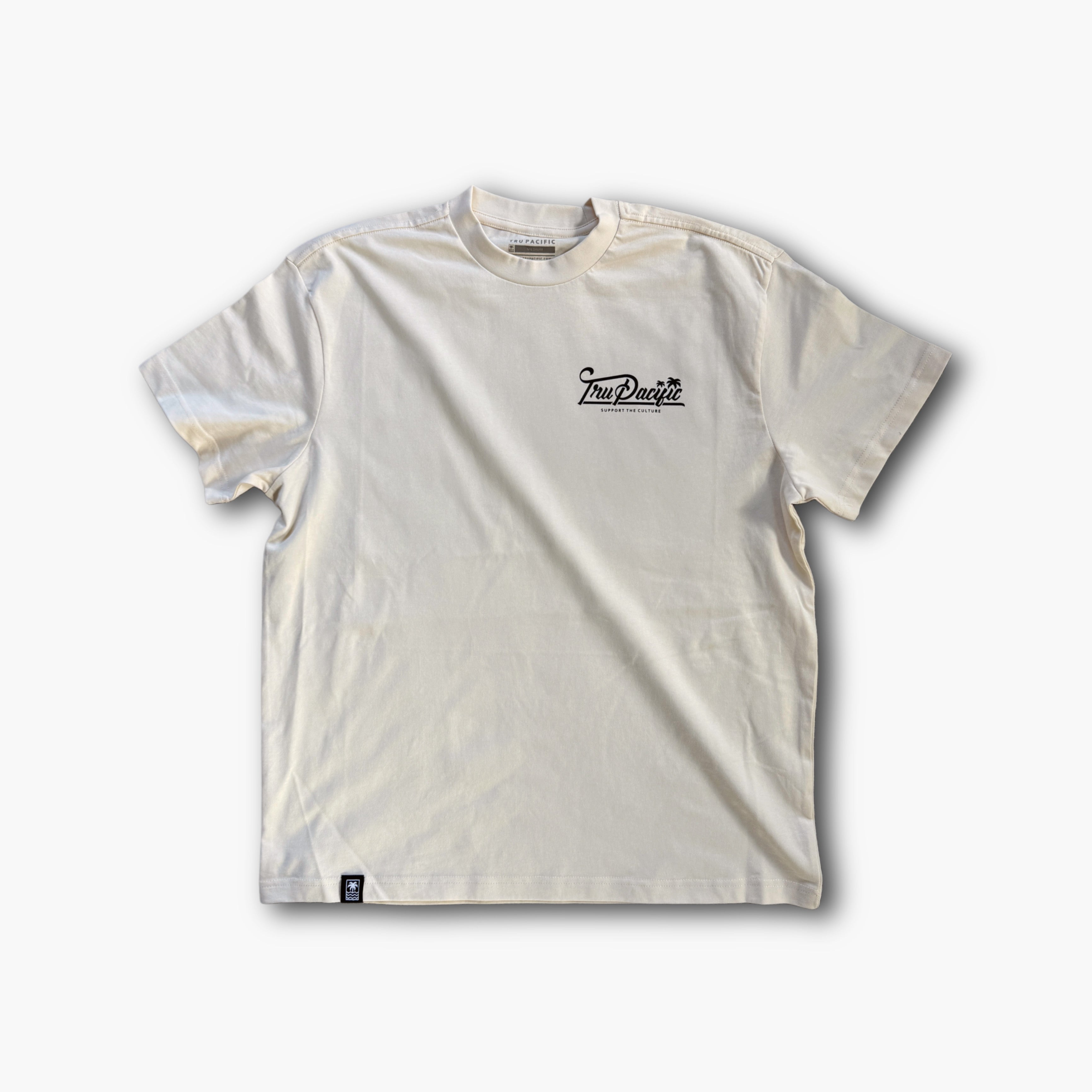Script Oversized Tee - Ivory