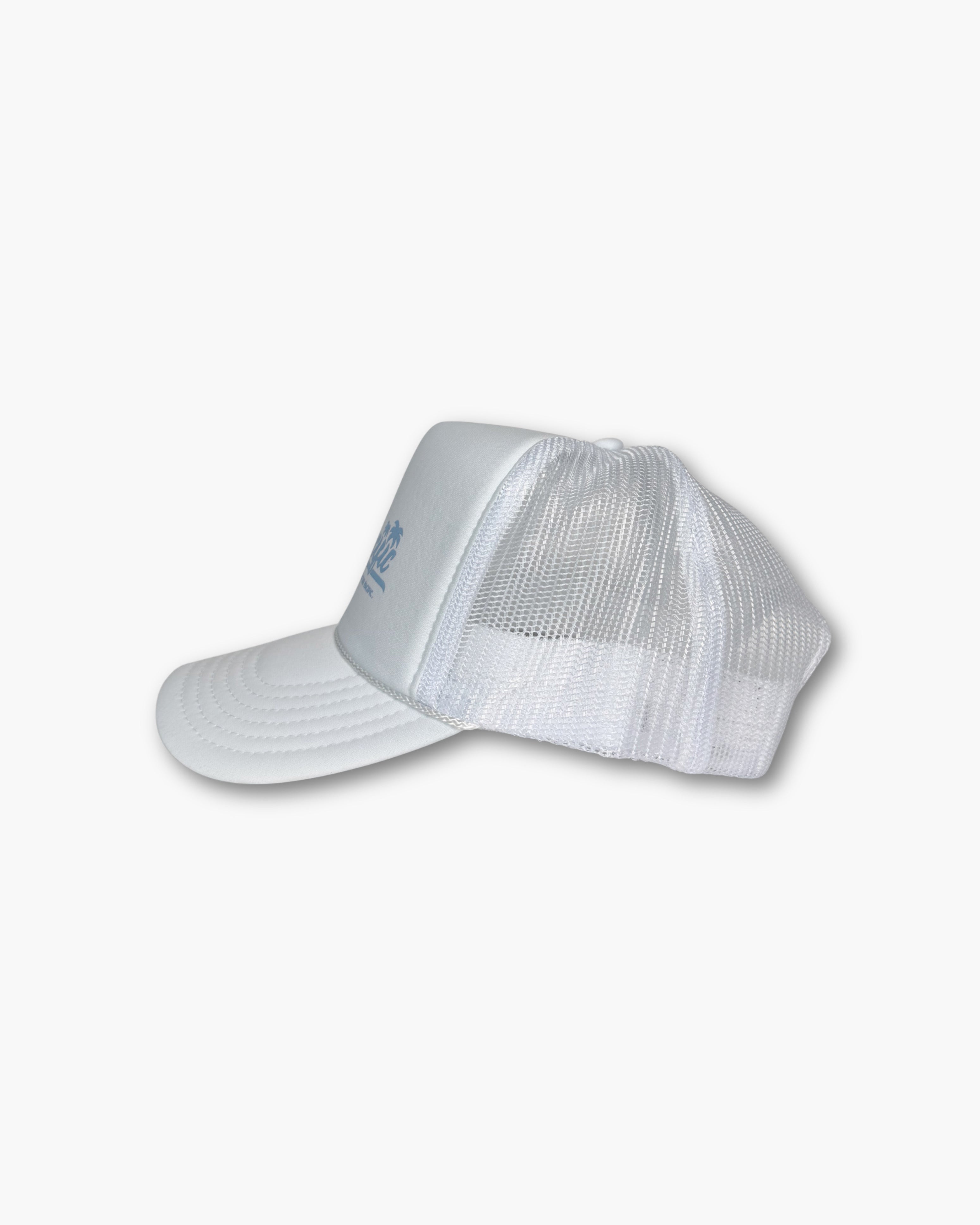 Tru Pacific Foam Trucker (White/Carolina Blue)