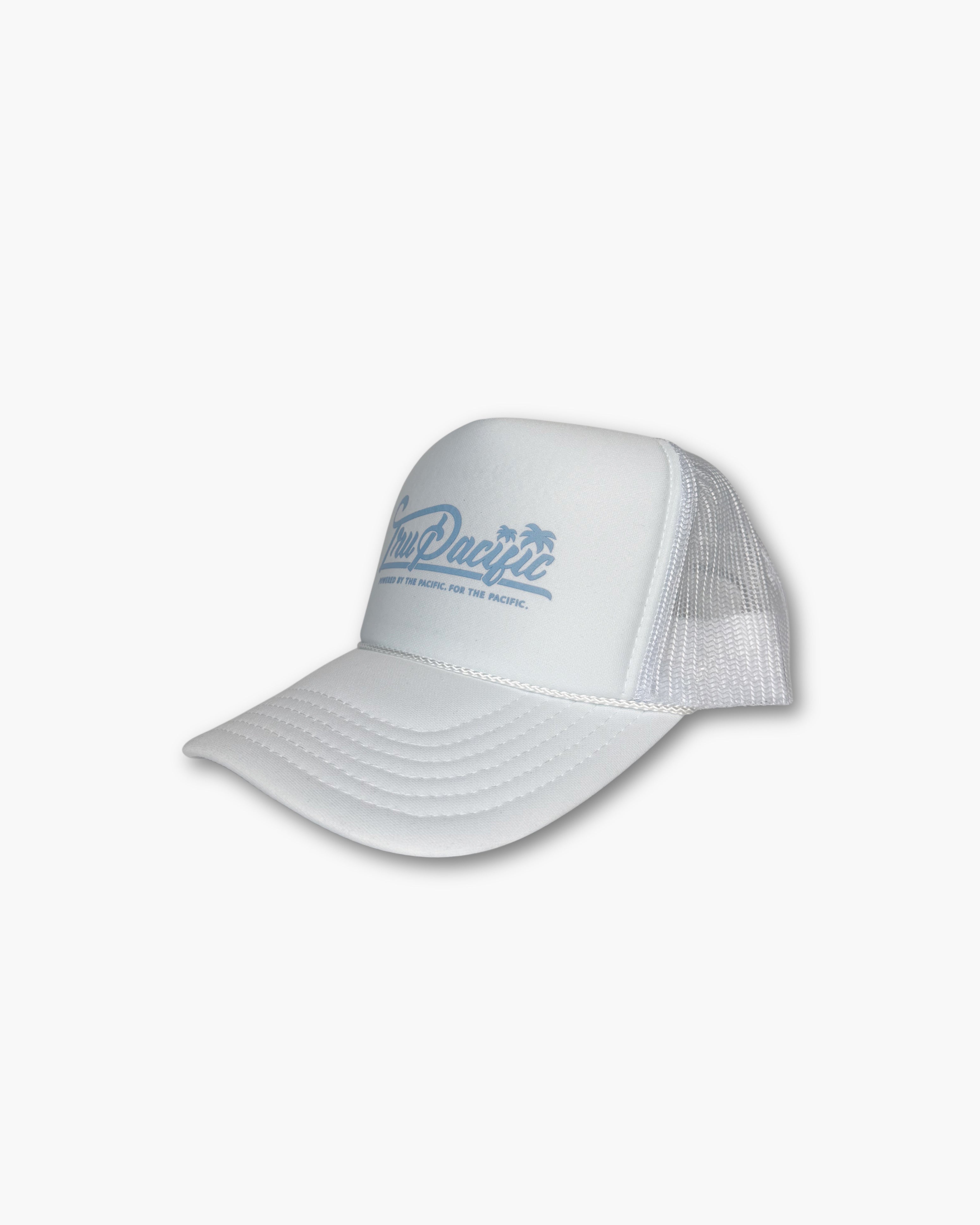 Tru Pacific Foam Trucker (White/Carolina Blue)