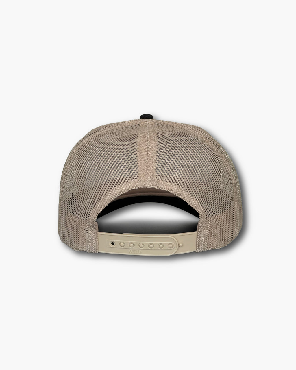 Tru Pacific Script Trucker Hat (Khaki/Black)