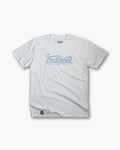 Powered by the Pacific Tee (White/Carolina Blue)