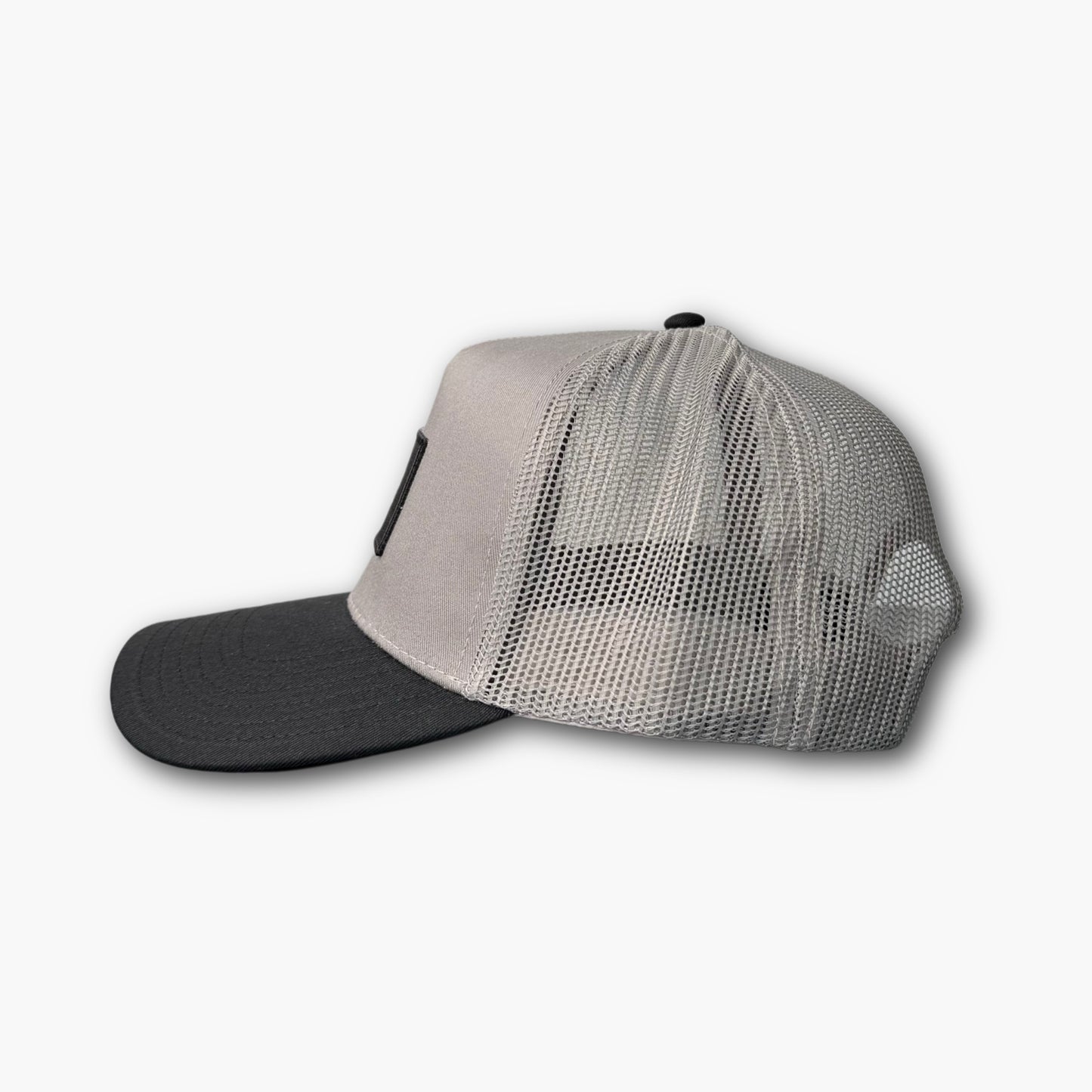 Tru Pacific Script Trucker Hat - Gray/Black