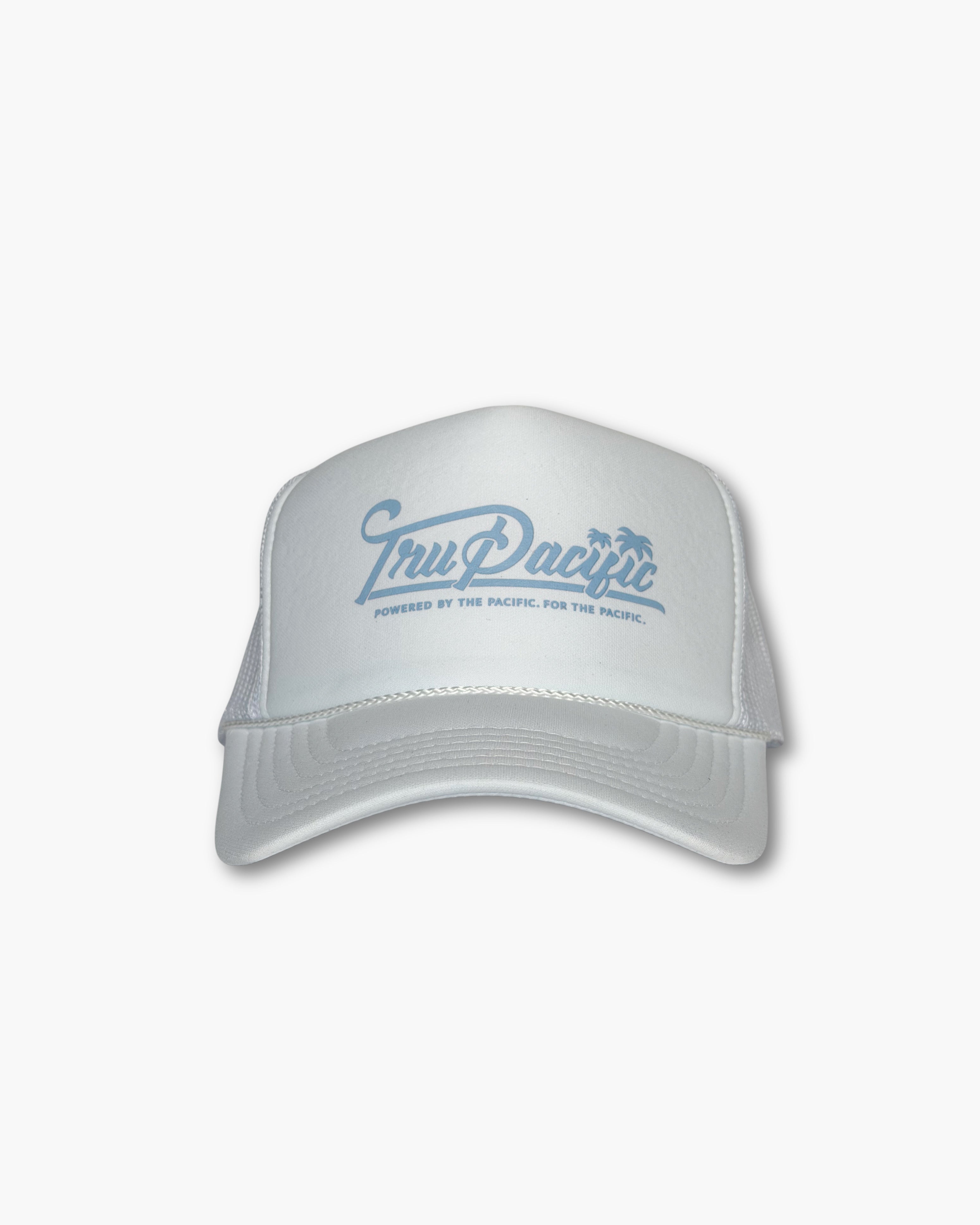 Tru Pacific Foam Trucker (White/Carolina Blue)