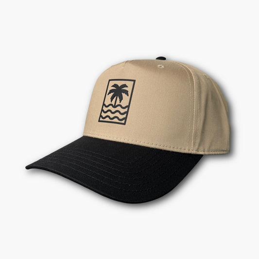 Icon Snapback Hat - Khaki/Black