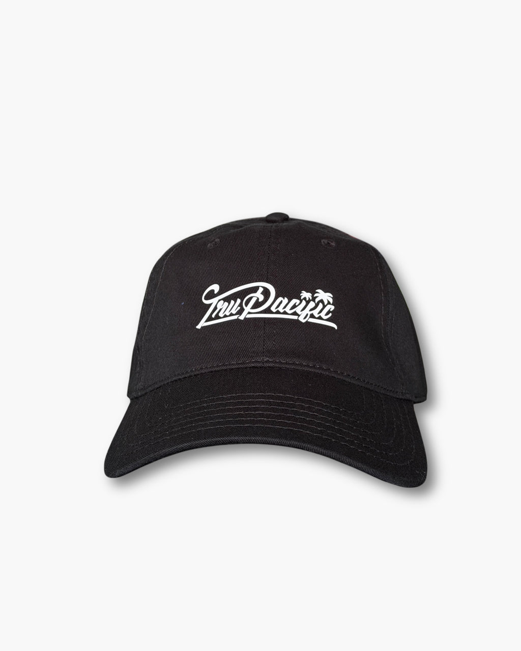 Tru Pacific Script Dad Hat - Black