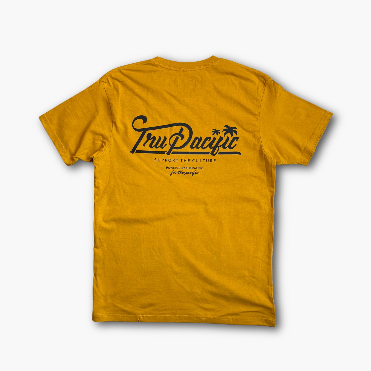 Tru Pacific Script Tee - Gold