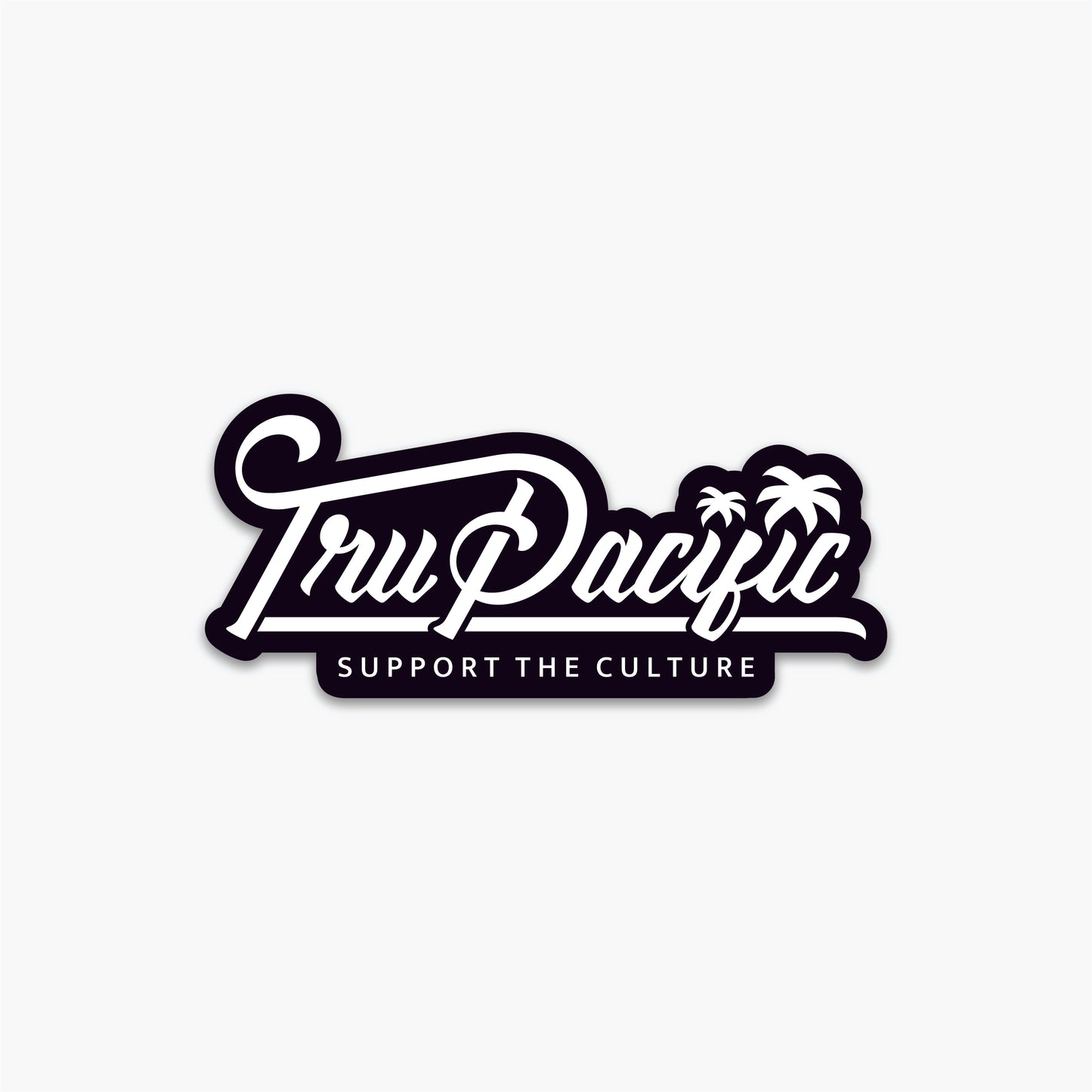 Tru Pacific Script Sticker